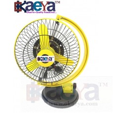 OkaeYa 4000 Stormy High Speed 9inch 3 Blade Table Fan  (Black & Yellow)